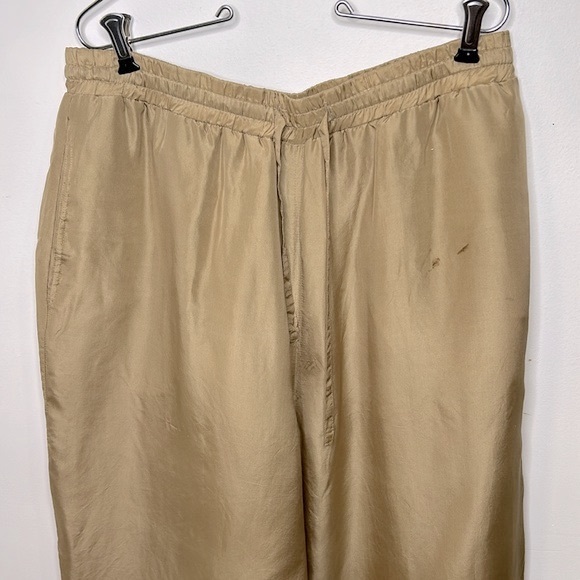 FUDA International⭐️ Vintage Silk Tracksuit Beige/Gold Pants & Jacket Set AS-IS - Picture 8 of 16